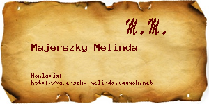 Majerszky Melinda névjegykártya